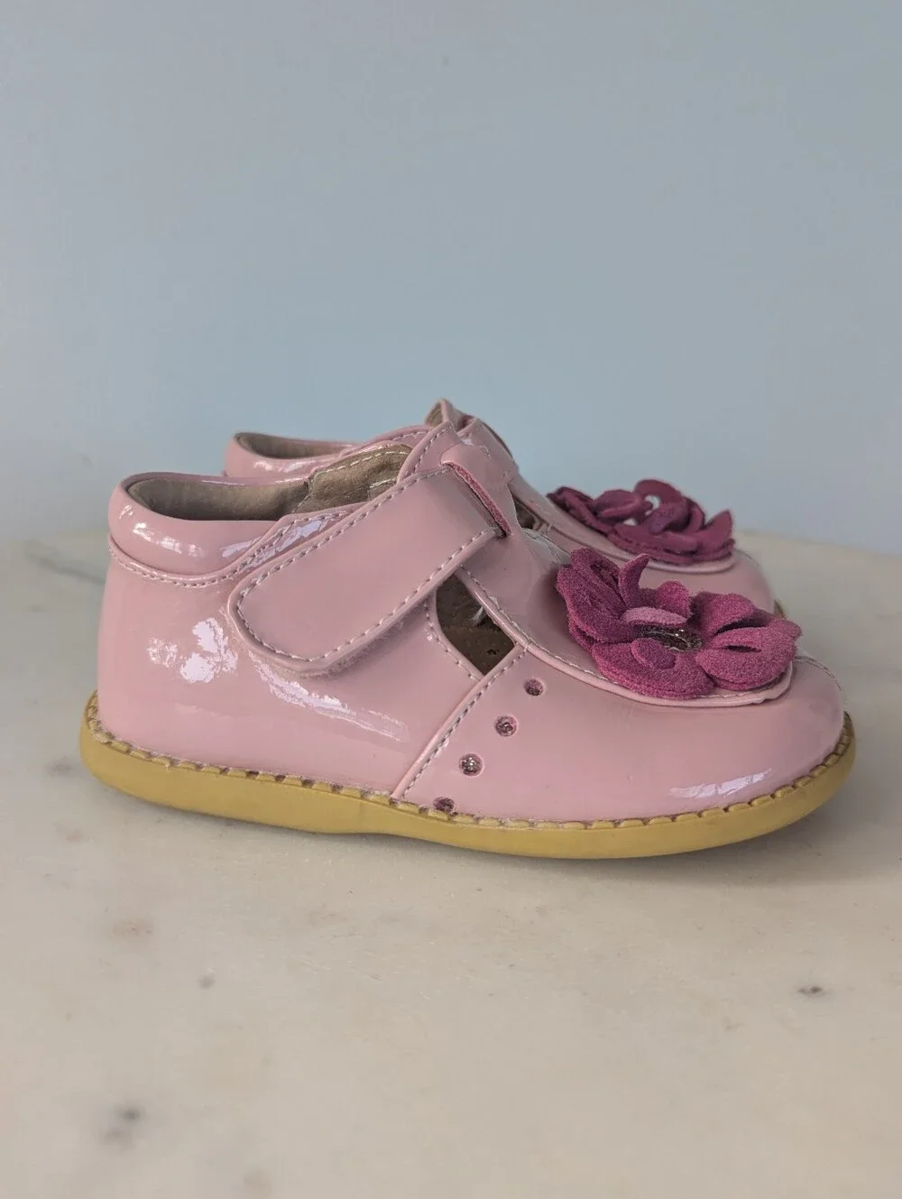 Livie & Luca Girls Blossom Pink Leather Shoes